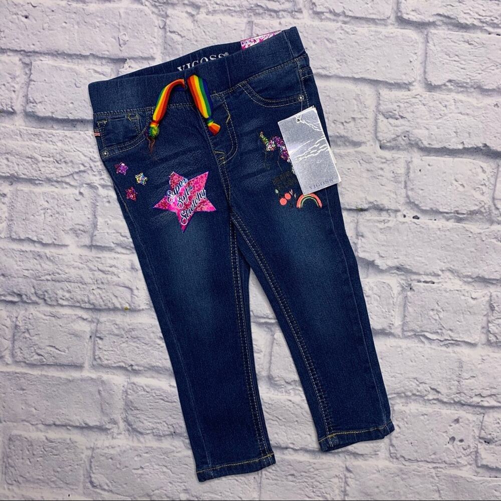 Vigoss Unicorn Dreams Pull-On Jeans in Sunroad Wash